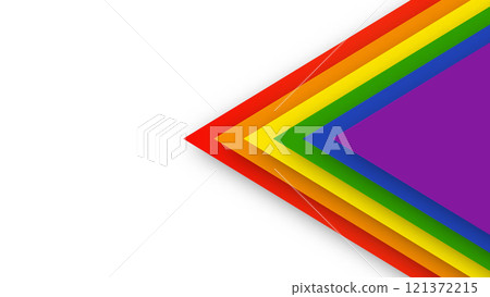 Abstract geometric red, orange, yellow, green, blue and purple lgbt color background. June LGBTQ Historical Pride Month. Background with rainbow color copy space for text. Vector illustration Abstract geometric red, orange, yellow, green, blue and purple lgbt color background. June LGBTQ Historical Pride Month. Background with rainbow color copy space for text. Vector illustration 121372215