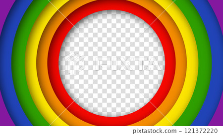 Abstract geometric red, orange, yellow, green, blue and purple circles lgbtq color background. Lgbt Pride History Month color background with copy space for text. Transparent vector illustration Abstract geometric red, orange, yellow, green, blue and purple circles lgbtq color background. Lgbt Pride History Month color background with copy space for text. Transparent vector illustration 121372220