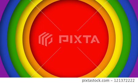 Abstract geometric red, orange, yellow, green, blue and purple circles lgbtq color background. Lgbt Pride History Month color background with copy space for text. Vector illustration Abstract geometric red, orange, yellow, green, blue and purple circles lgbtq color background. Lgbt Pride History Month color background with copy space for text. Vector illustration 121372222