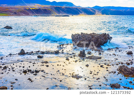 Evening waves on the Sea of Japan Evening waves on the Sea of Japan 121373392