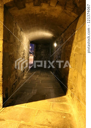 A passageway along the medieval ramparts of Saint-Malo A passageway along the medieval ramparts of Saint-Malo 121374067
