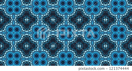 Abstract Kaleidoscope Geometry Psychedelic Art Fabric textile Pattern Background Wallpaper 121374444