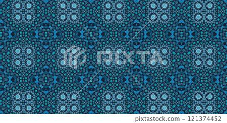 Abstract Kaleidoscope Geometry Psychedelic Art Fabric textile Pattern Background Wallpaper 121374452