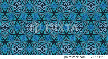 Abstract Kaleidoscope Geometry Psychedelic Art Fabric textile Pattern Background Wallpaper 121374456