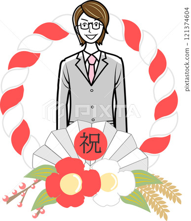 Adult man in a suit 121374604