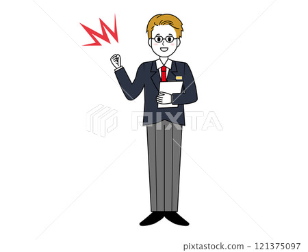business man, vector, vectors 121375097