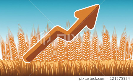 Image of rising grain prices 121375524