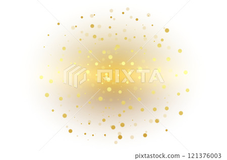 Circle gold bokeh background. Golden Glitter Burst on Background Radiant Light Effect for Elegant Designs. Abstract Golden Glow with Sparkling Particles on Canvas Luxury Background Art Circle gold bokeh background. Golden Glitter Burst on Background Radiant Light Effect for Elegant Designs. Abstract Golden Glow with Sparkling Particles on Canvas Luxury Background Art 121376003