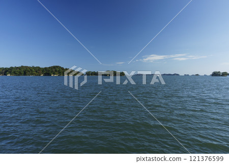 從遊船上看到的松島灣海景 121376599