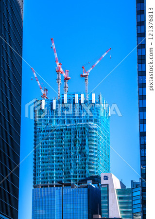 年底的日本東京城市景觀。期待日本橋1丁目再開發案等=2020年12月22日 121376813