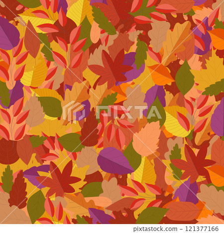 Leaves, autumn leaves, autumn leaf fall, background of falling leaves, seamless pattern, vector Leaves, autumn leaves, autumn leaf fall, background of falling leaves, seamless pattern, vector 121377166