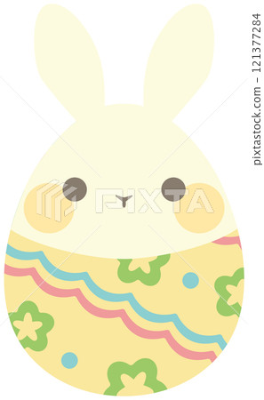 復活節兔子復活節蛋白向量素材 復活節兔子復活節蛋白向量素材 121377284