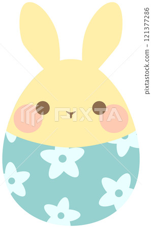Easter bunny Easter egg beige vector material Easter bunny Easter egg beige vector material 121377286