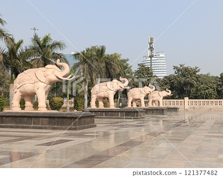 Noida , india- Elephant Statues , A picture of Elephant Statues in noida dec 21 2024 Noida , india- Elephant Statues , A picture of Elephant Statues in noida dec 21 2024 121377482