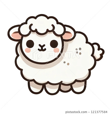 迷你羊角色 121377584