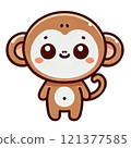 Monkey mini character Monkey mini character 121377585