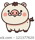 Pig mini character Pig mini character 121377620