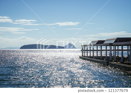 Kojima Tourist Port on the Seto Inland Sea (Kurashiki City, Okayama Prefecture) 121377679