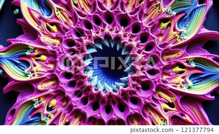 Vivid Swirls of Radiance%3A A Burst of Colorful Energy 121377794