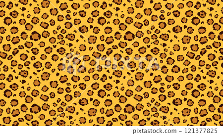 可愛的黃色豹紋 16:9 121377825