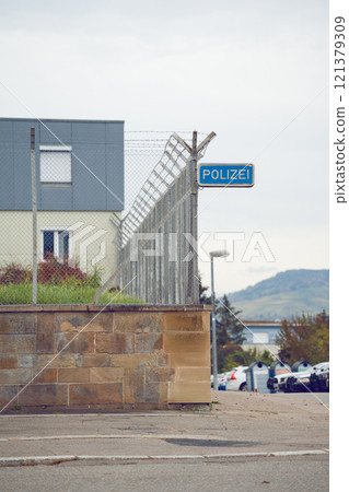 A police station in Germany. A police station in Germany. 121379309