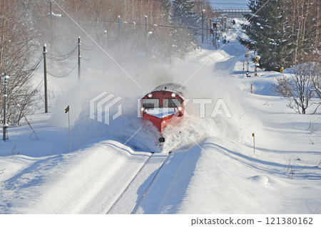 Soya Main Line, Ranru-Shiokari, JR Hokkaido, DE15-2515 (Asahikawa), Russell, permanent snow removal train, permanent removal 121380162