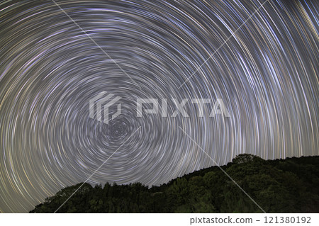 Spring Starscape: Star Trails in the Northern Sky 121380192