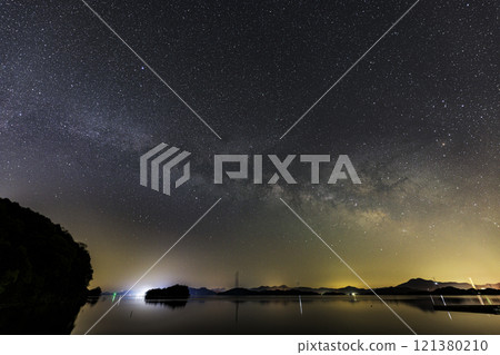 瀨戶內春天的星景：銀河與夏季大三角 121380210