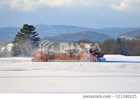 石北本線 愛別～東愛別 JR 北海道 DE15-1543（旭川） Russell 定期除雪列車 定期除雪 121380225
