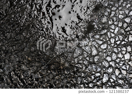 Texture of burnt organic matter. 121380237