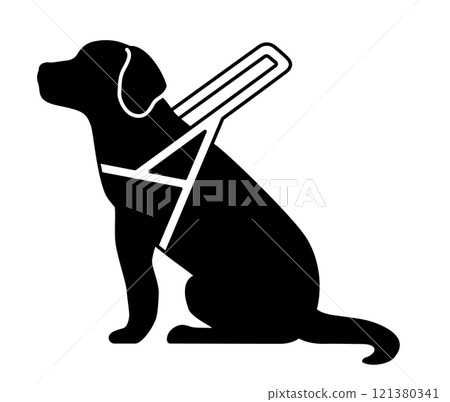 導盲犬圖標 121380341