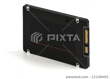 Solid state drive (SSD) isolated on white background. 121380401