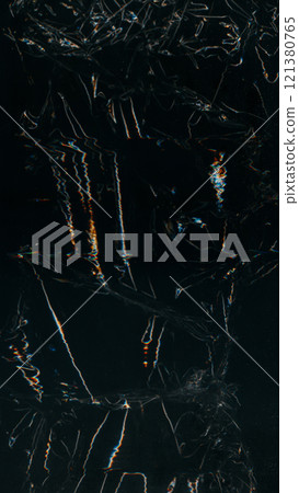 Glitch texture. Electronic noise. Digital distortion overlay. White color light flares rgb artifacts waves dust particles cracked screen black dark illustration art abstract background. 121380765
