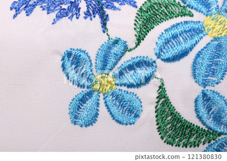 Fragment of linen embroidered shirt for a girl. Fragment of linen embroidered shirt for a girl. 121380830