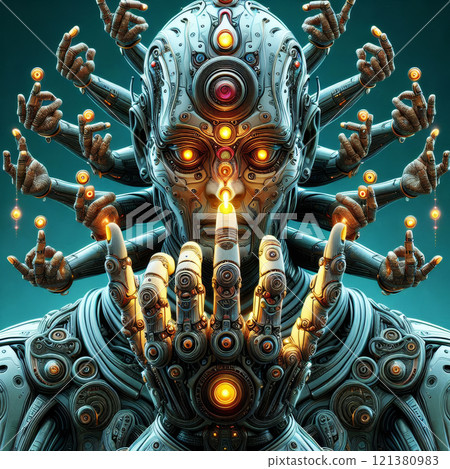 Humanoid robot with artificial intelligence was asked how many fingers are on human hand and it went crazy. 121380983