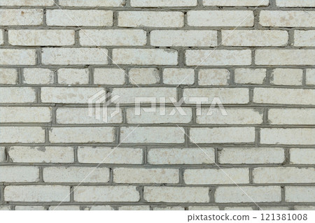 White brick wall. 121381008