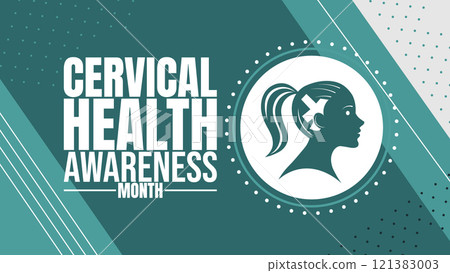 Cervical cancer awareness month design. January is cervical cancer awareness month. Cervical cancer awareness month design. January is cervical cancer awareness month. 121383003