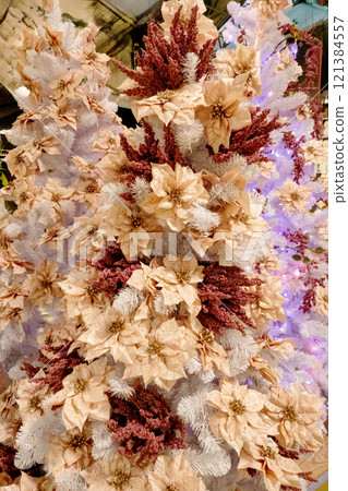 Christmas tree design decorations. celebrating New Year and Christmas Christmas tree design decorations. celebrating New Year and Christmas 121384557