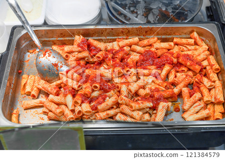 Rigatoni pasta with tomato sauce Rigatoni pasta with tomato sauce 121384579