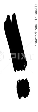 Hand-drawn exclamation mark grunge graffiti Hand-drawn exclamation mark grunge graffiti 121386115