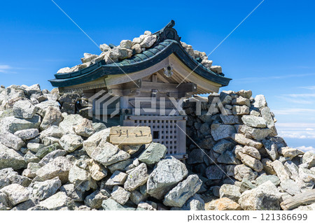 Shrine on the summit of Mt. Betsuyama - Climbing Mount Tsurugi in the Northern Alps 121386699