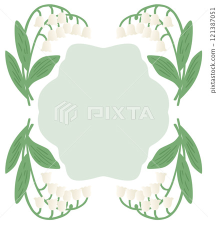 Lily of the valley vector frame Lily of the valley vector frame 121387051
