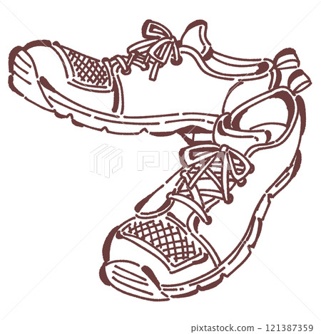 Sneaker illustration 121387359