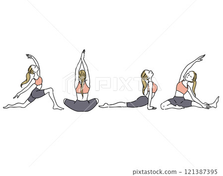 瑜伽姿勢 121387395