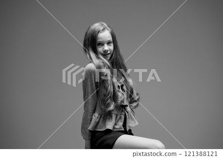 A Beautiful and Elegant Portrait of a Young Girl Captured in Stunning Black and White A Beautiful and Elegant Portrait of a Young Girl Captured in Stunning Black and White 121388121