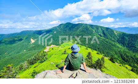夏季攀登什葉派山、貓山(從貓山眺望什葉派山) 夏季攀登什葉派山、貓山(從貓山眺望什葉派山) 121388269