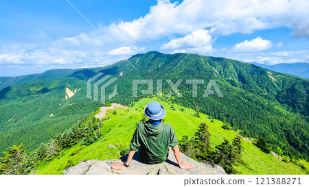 夏季攀登什葉派山、貓山（從貓山眺望什葉派山） 121388271