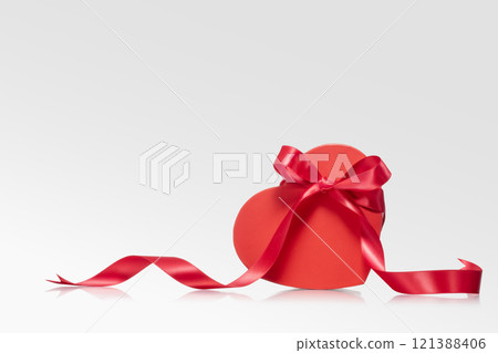 紅絲帶心形禮盒 121388406