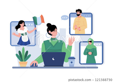 Localization specialist providing customer support in different languages and cultures. 121388730