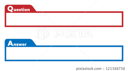 Q&A subtitle base Red and Blue Q&A subtitle base Red and Blue 121388738